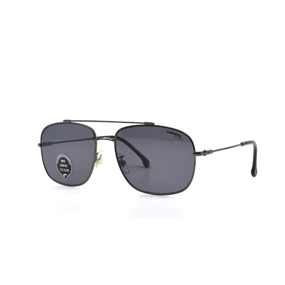 BRAND NEW CARRERA 182/F/S BLACK GREY POLARIZED AVIATOR SUNGLASSES
